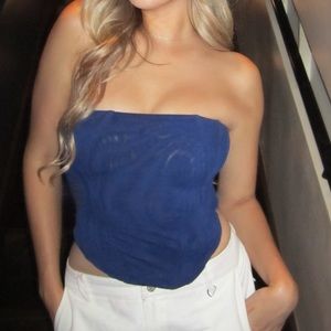 WHITE FOX Sharp Edges Bustier Navy